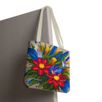 Vibrant Wildflowers Tote Bag with Cotton Handles For Everyday Use, 3 Sizes