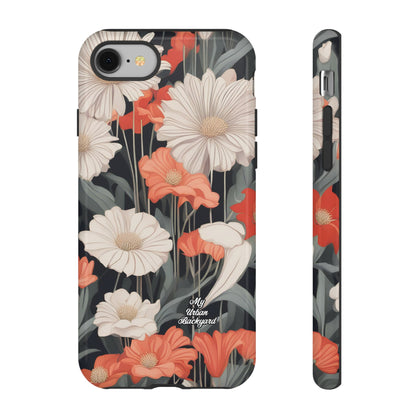 Art Deco Flowers, Cell Phone Case - Apple, Samsung or Google Pixel