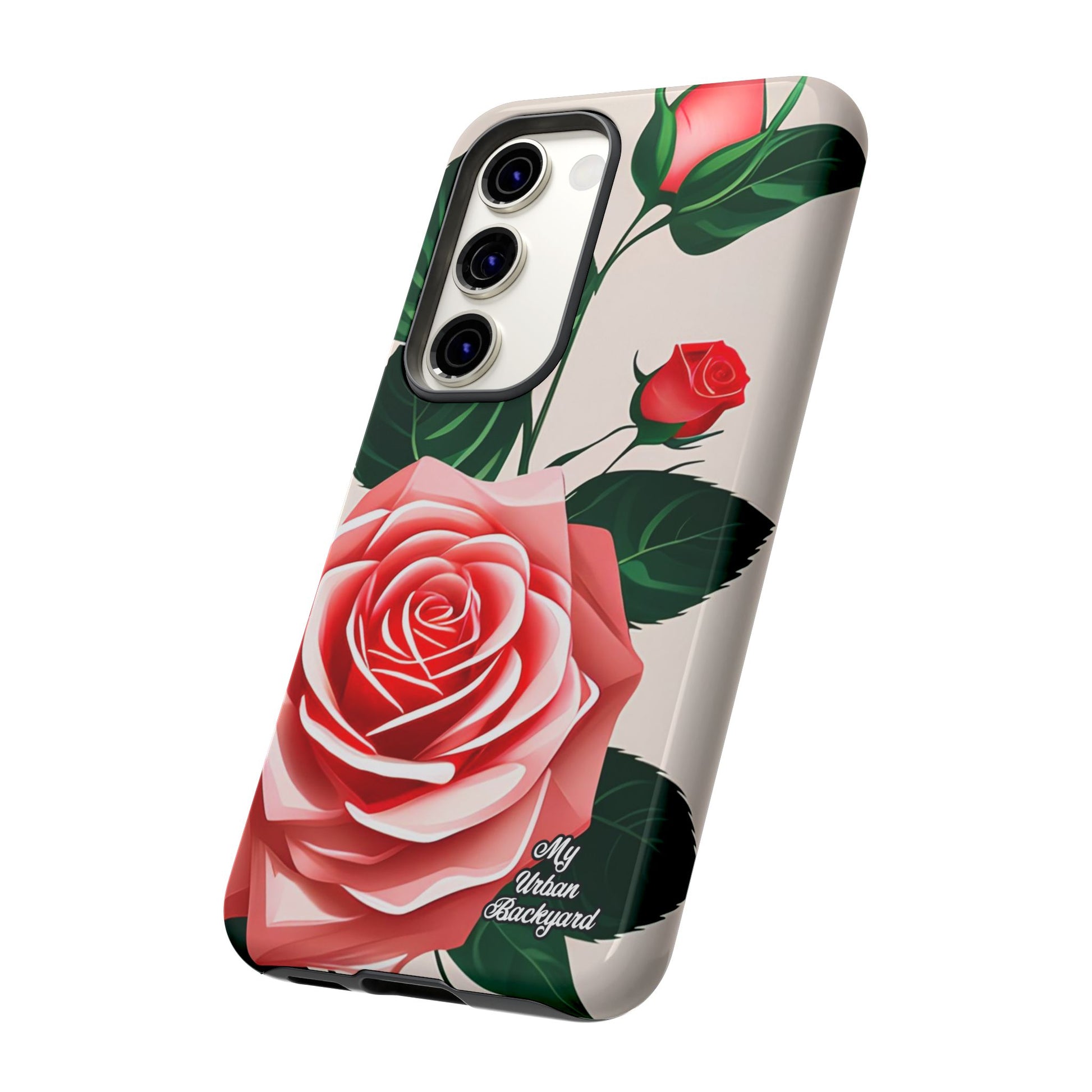 Pink Rose Flowers, Cell Phone Case - Apple, Samsung, Google Pixel