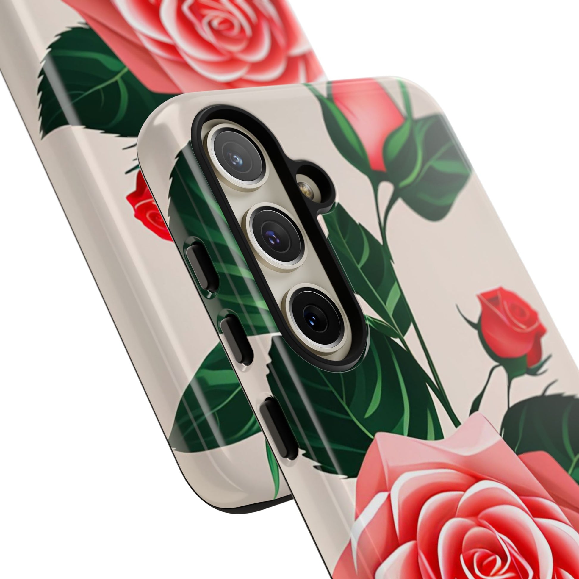 Pink Rose Flowers, Cell Phone Case - Apple, Samsung, Google Pixel
