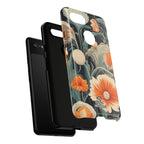 Orange and White Flowers, Cell Phone Case - Apple, Samsung, Google Pixel