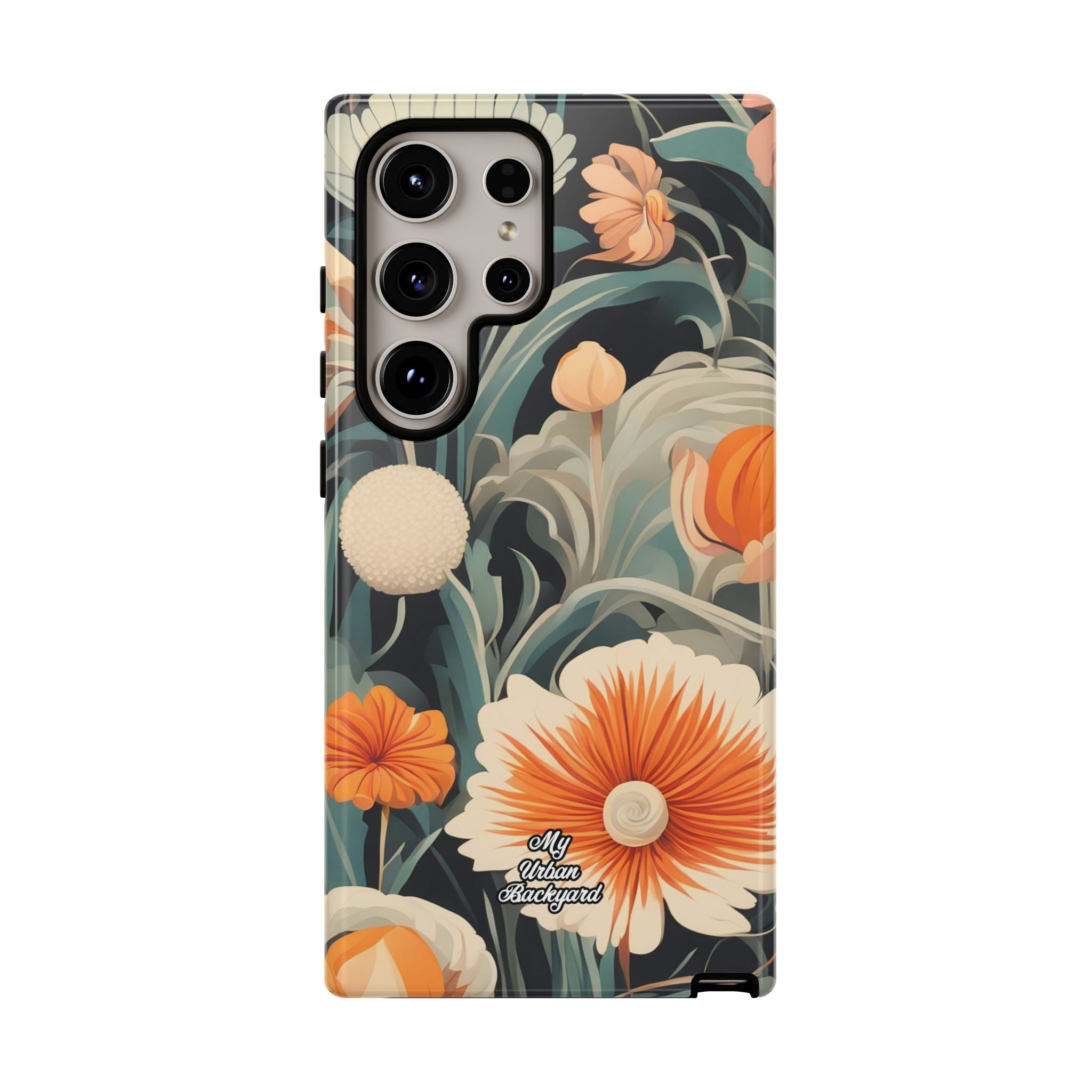 Orange and White Flowers, Cell Phone Case - Apple, Samsung, Google Pixel