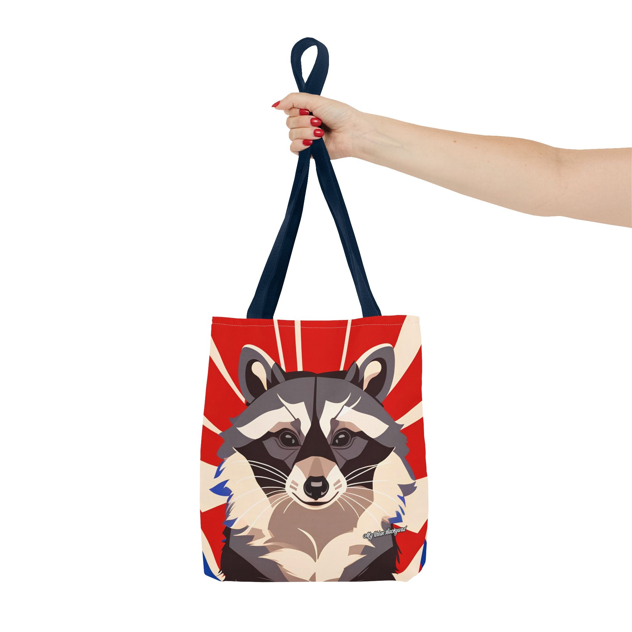 Ziggy Starspaws, Raccoon Tote Bag with Cotton Handles For Everyday Use, 3 Sizes