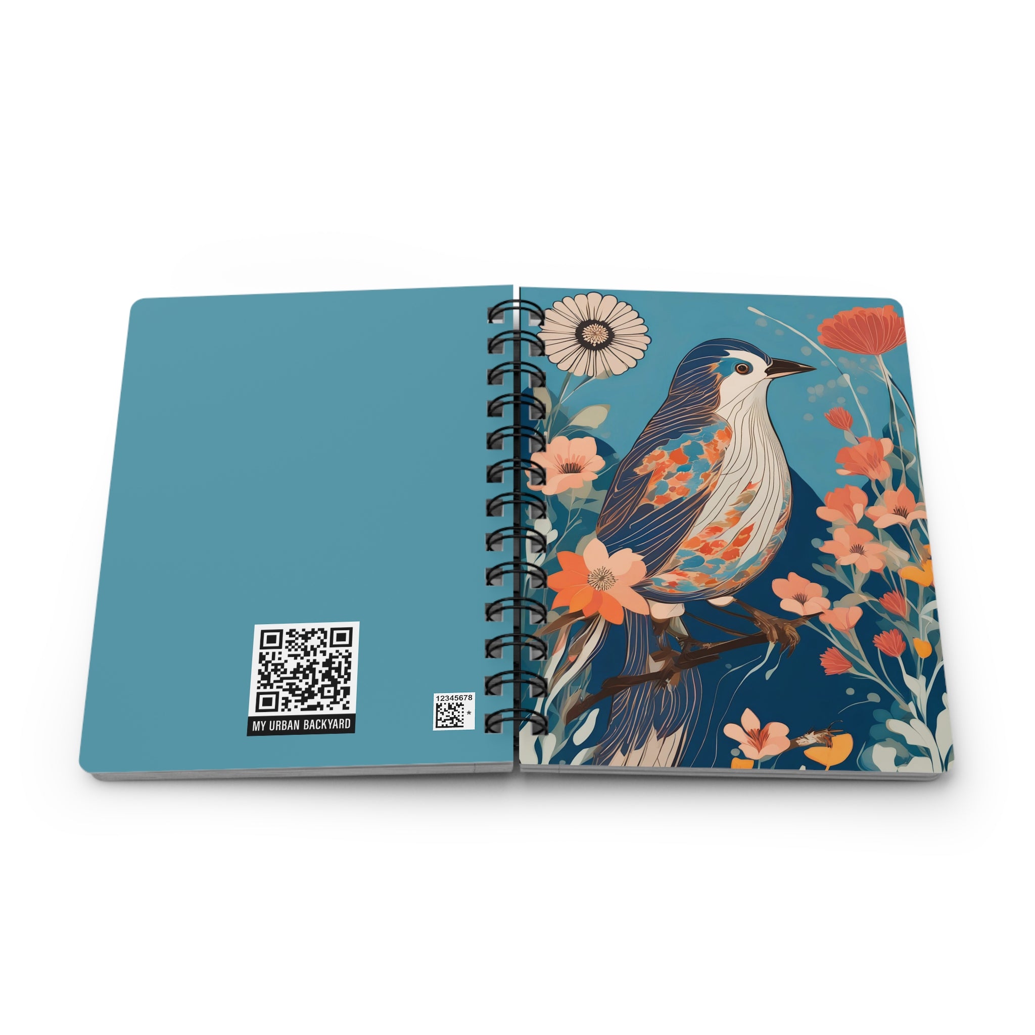 Colorful Bird Spiral Journal