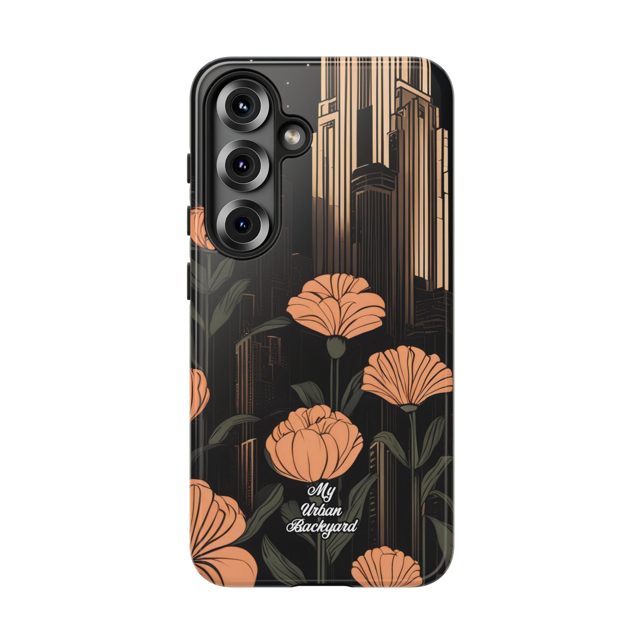 Urban Evening with Flowers, Cell Phone Case