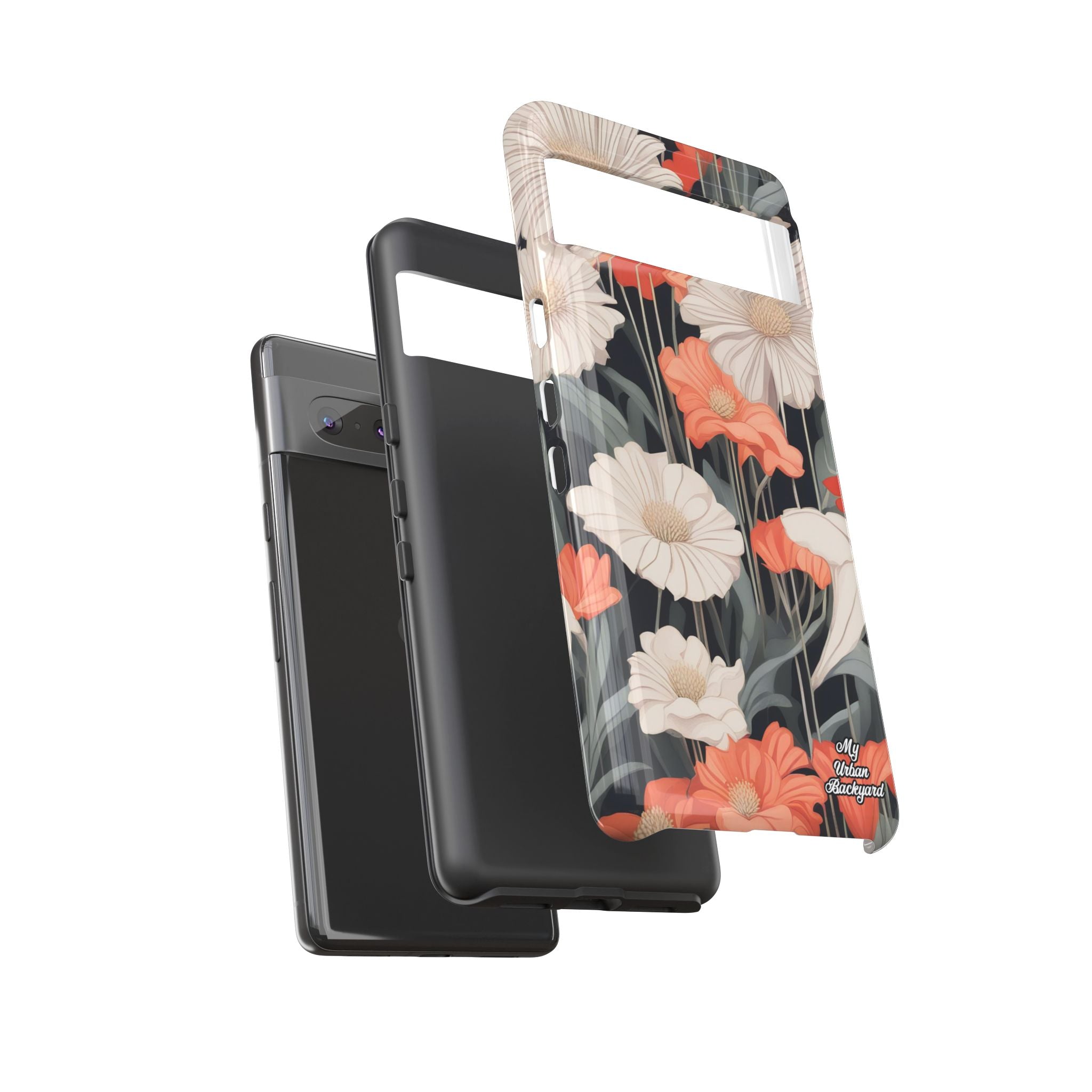 Art Deco Flowers, Cell Phone Case - Apple, Samsung, Google Pixel