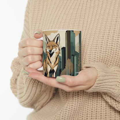 Urban Coyote Ceramic Mug