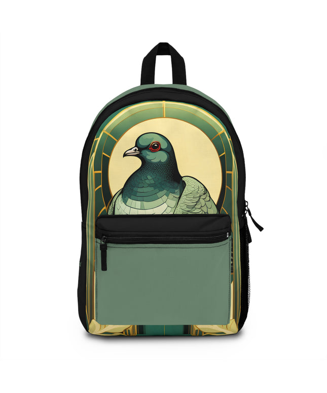 Art Deco Pigeon, Backpack with Computer Pocket and Padded Back