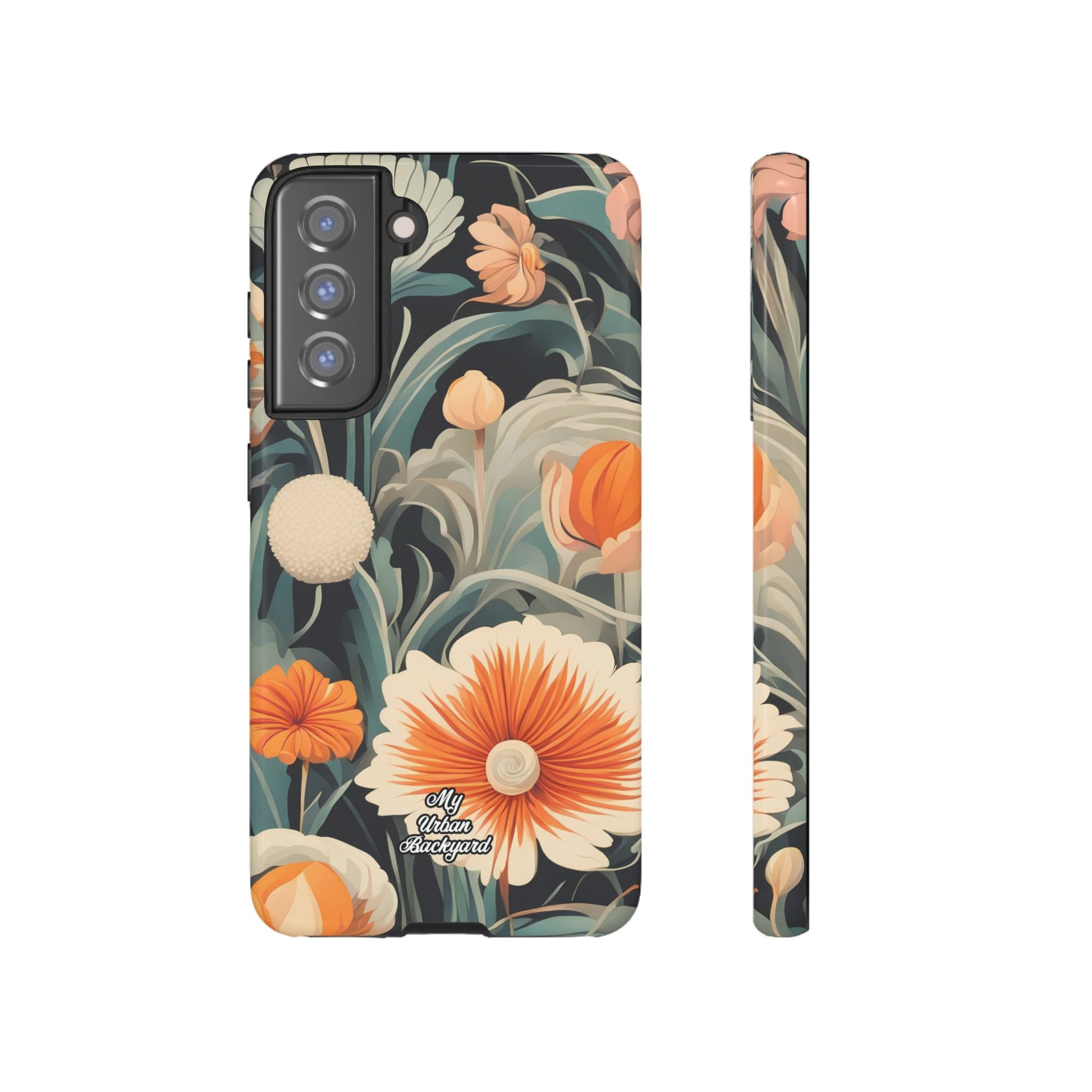Orange and White Flowers, Cell Phone Case - Apple, Samsung, Google Pixel