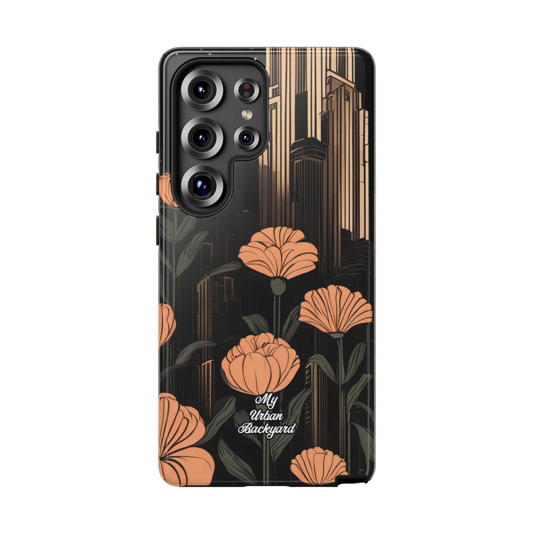 Urban Evening with Flowers, Cell Phone Case