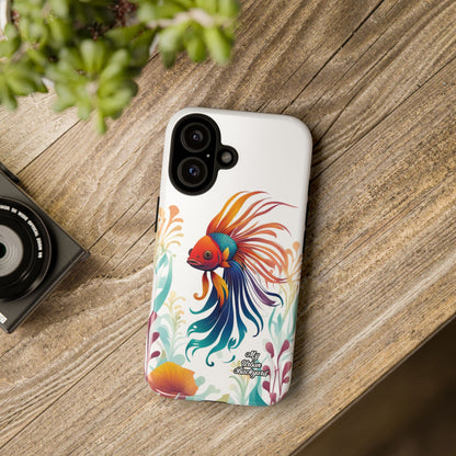 Colorful Betta Fish, Cell Phone Case - Apple, Samsung or Google Pixel