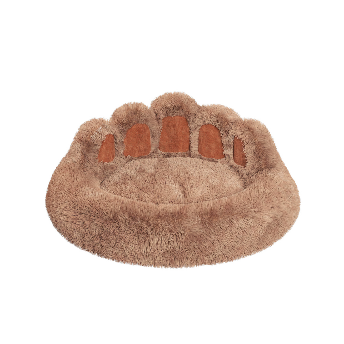 Cozy Plush Bear Paw Shape Pet Bed For Small And Medium Dogs And Cats