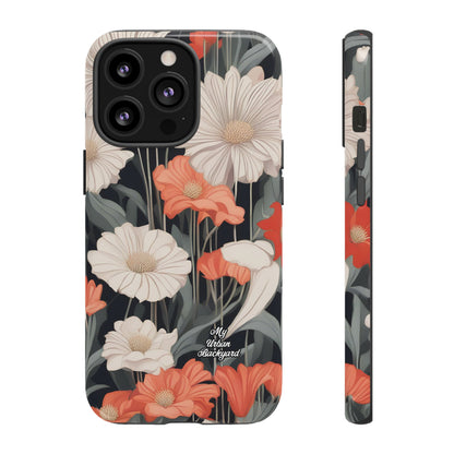 Art Deco Flowers, Cell Phone Case - Apple, Samsung or Google Pixel