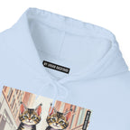 Cute Tabby Kittens Hooded Sweatshirt, Cozy Gift for Pet Owners, Cat Mom Hoodie, Cute Cat Sweatshirt, Cat-Themed Apparel, Animal Lover Gift