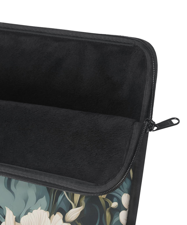 Winter Flowers, Laptop Carrying Case, Top Loading Sleeve for School or Work