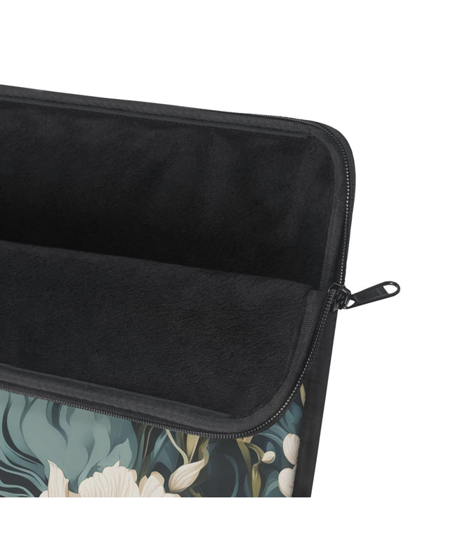 Winter Flowers, Laptop Carrying Case, Top Loading Sleeve for School or Work