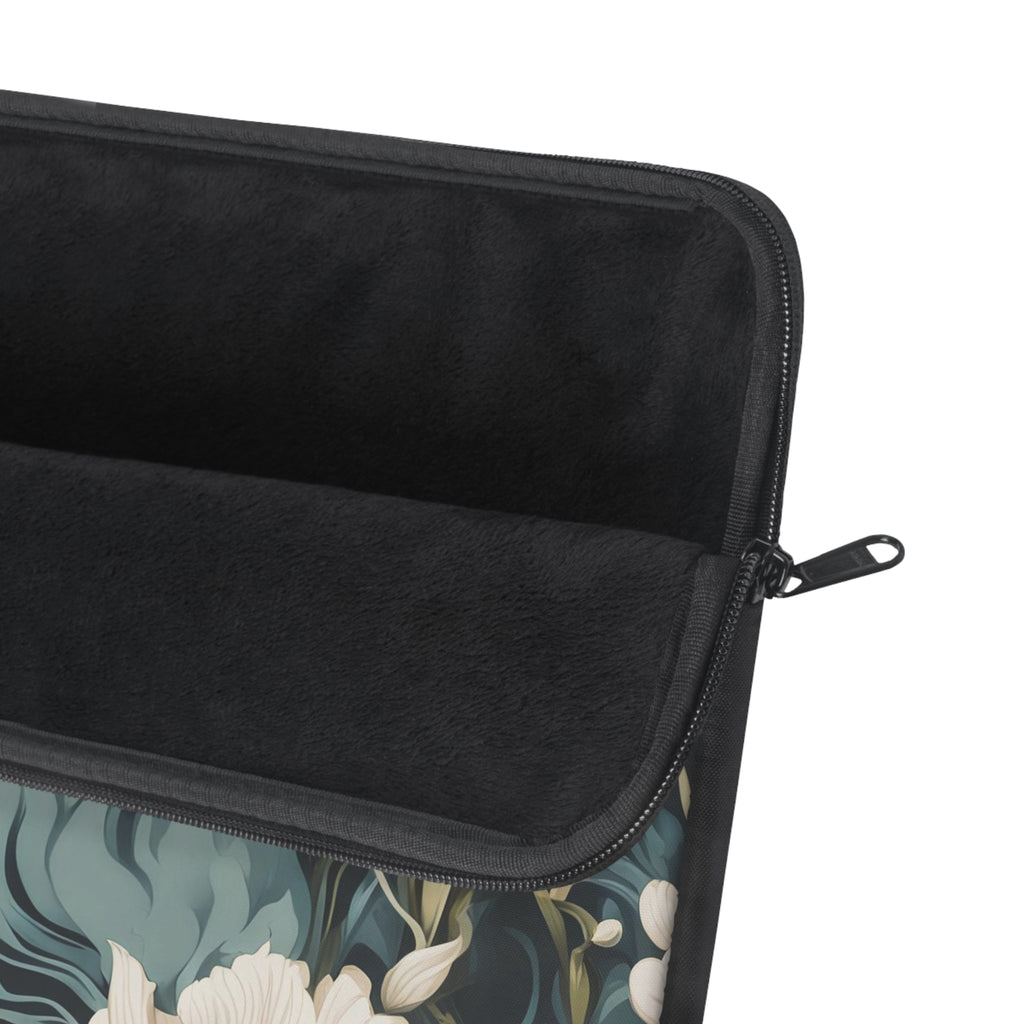 Winter Flowers, Laptop Carrying Case, Top Loading Sleeve for School or Work