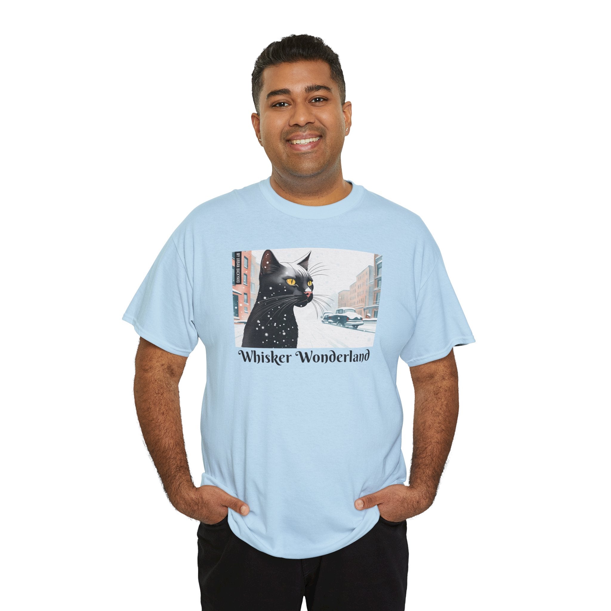 Whisker Wonderland Unisex Heavy Cotton Tee - Cozy Cat Lover's T-Shirt