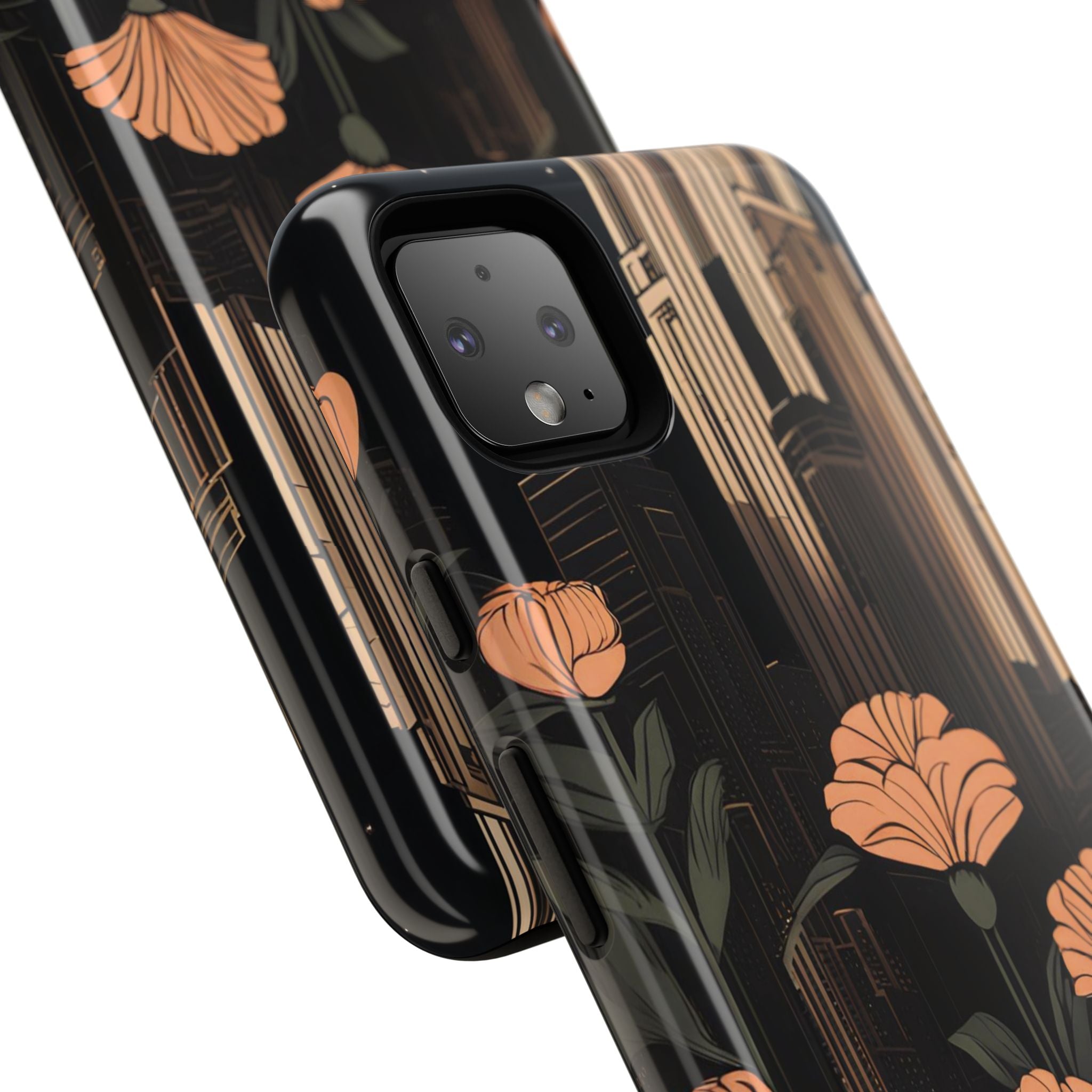 Urban Evening with Flowers, Cell Phone Case