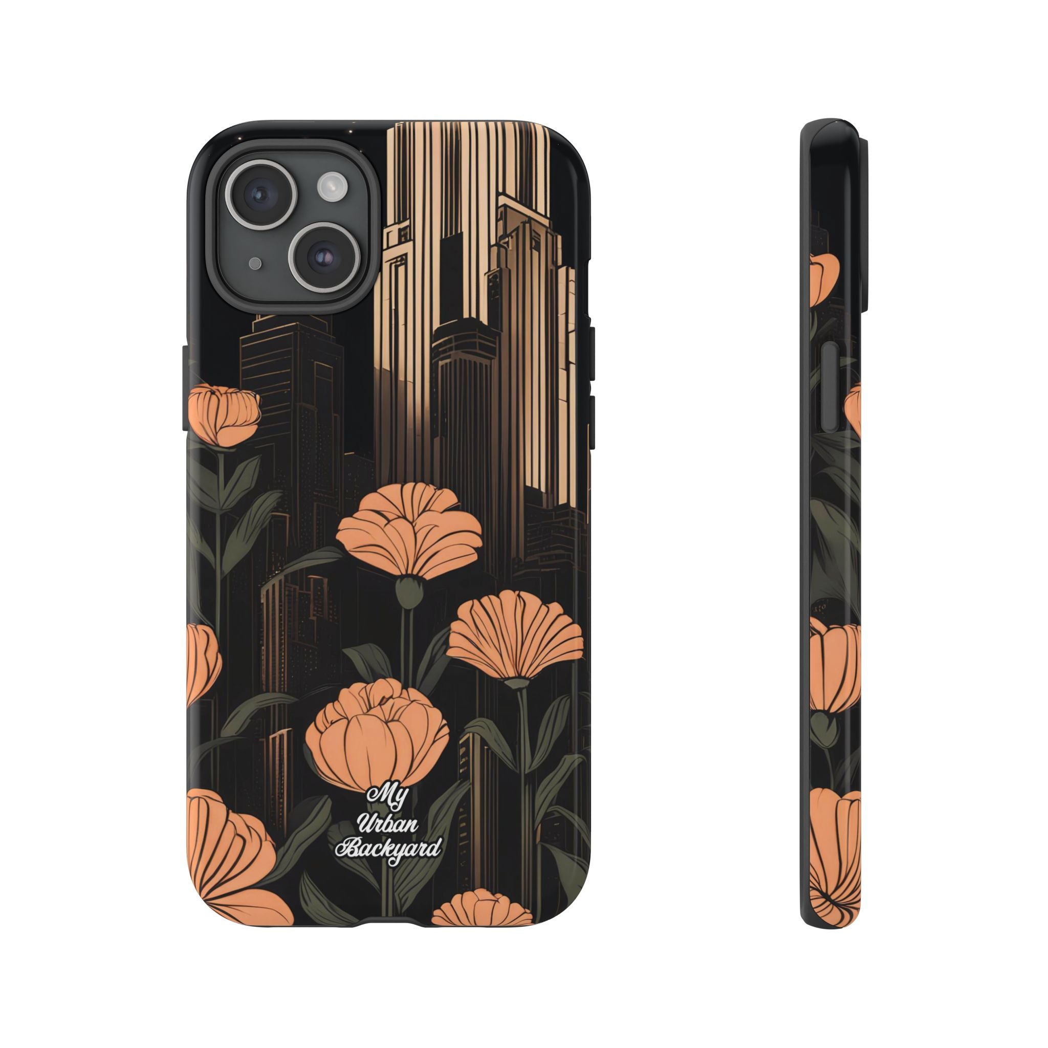 Urban Evening with Flowers, Cell Phone Case