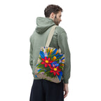Vibrant Wildflowers Tote Bag with Cotton Handles For Everyday Use, 3 Sizes