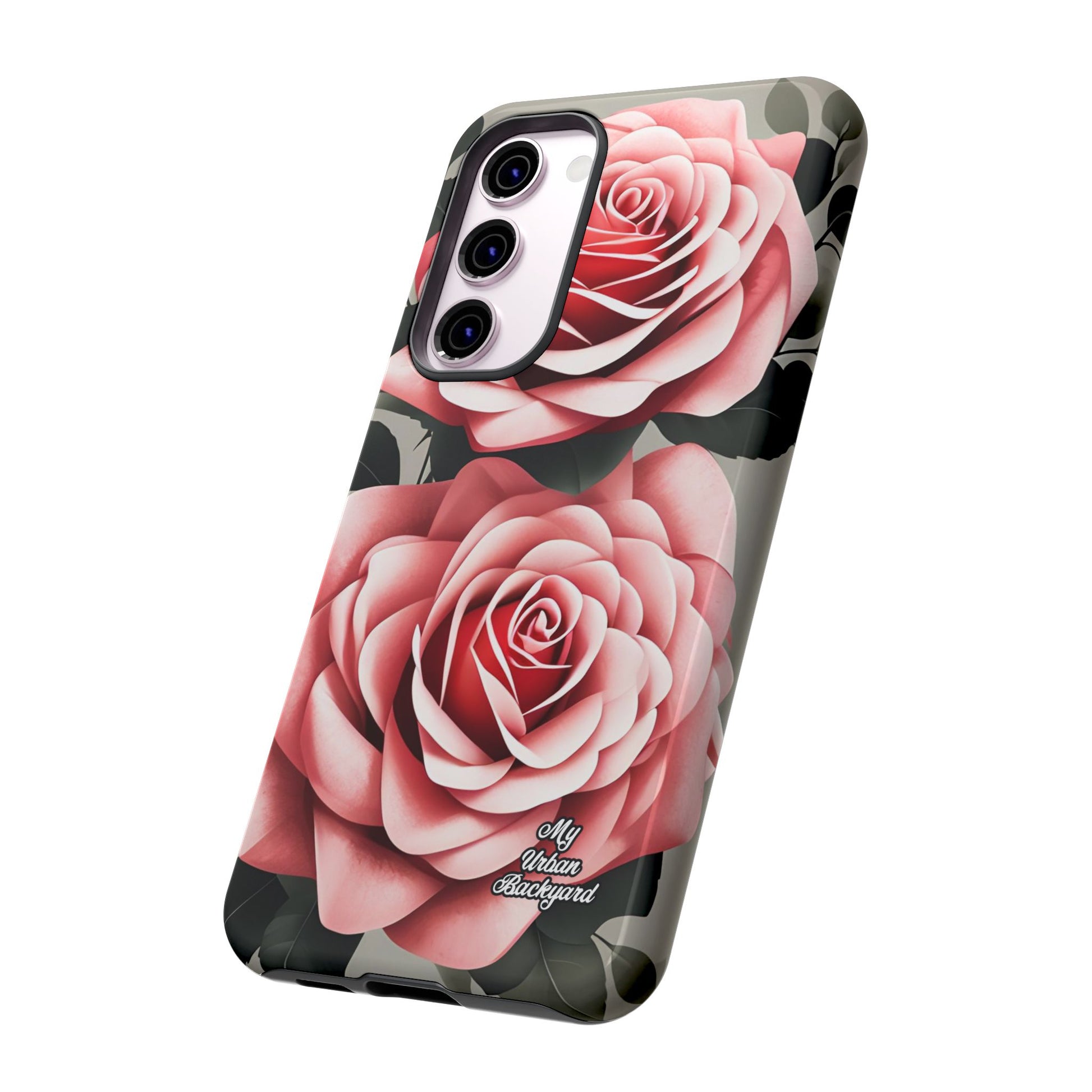Pink Rose Flowers, Cell Phone Case - Apple, Samsung, Google Pixel