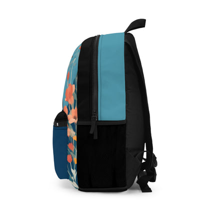 Colorful Bird, Backpack with Computer Pocket and Padded Back