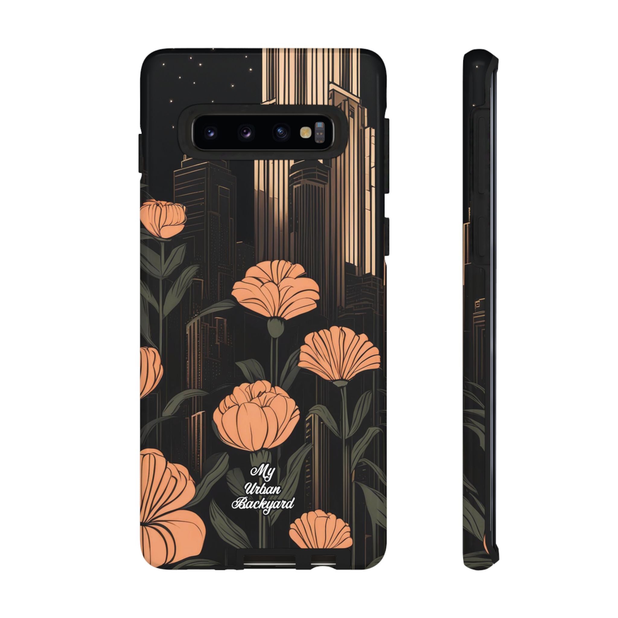 Urban Evening with Flowers, Cell Phone Case