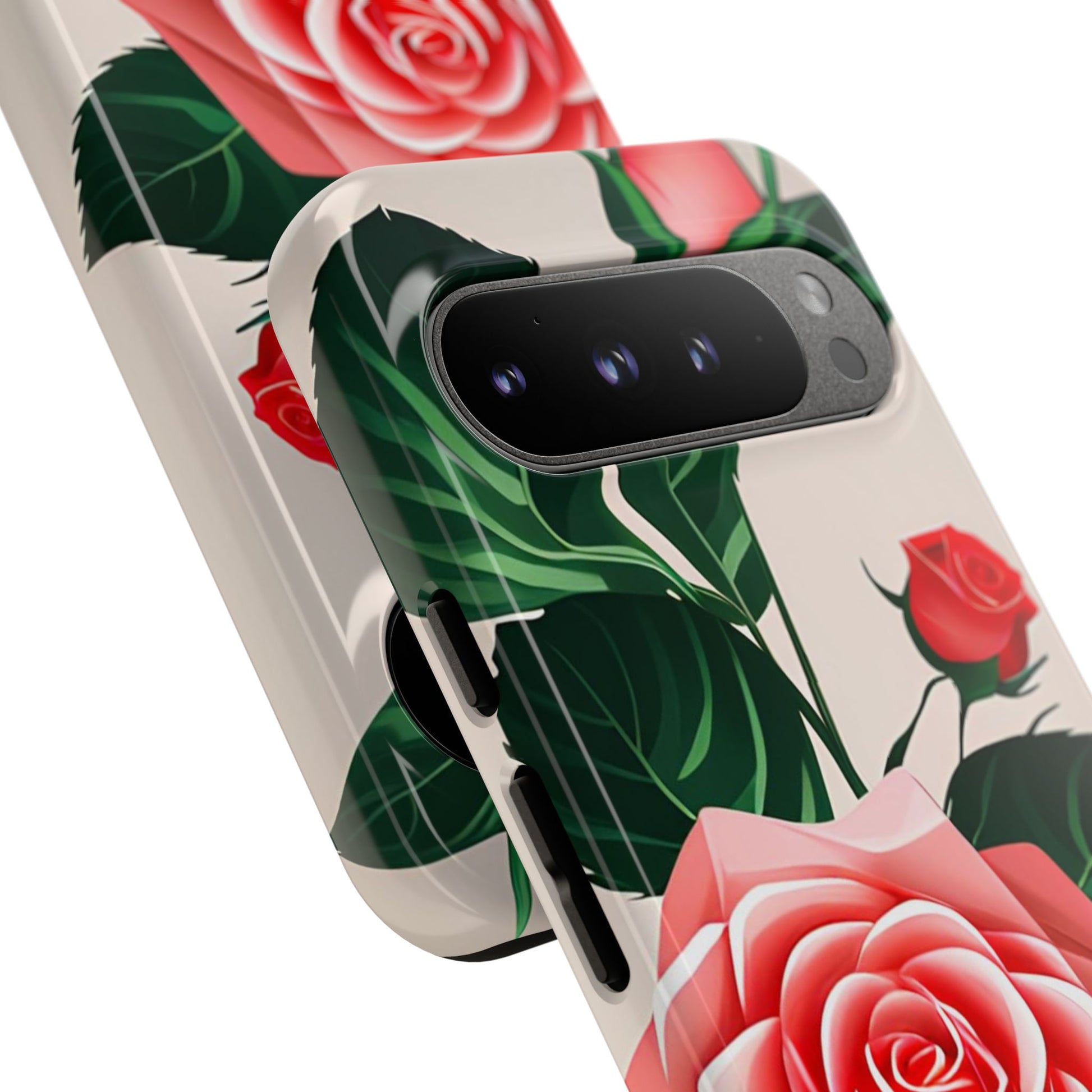 Pink Rose Flowers, Cell Phone Case - Apple, Samsung, Google Pixel