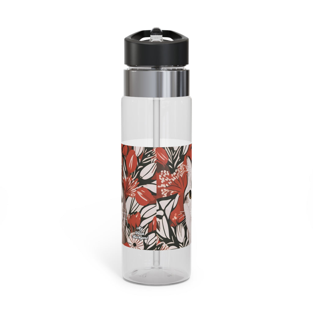 Tess & Jess Clawfield, Cat 20oz Sport Water Bottle, BPA-Free, Tritan™ plastic