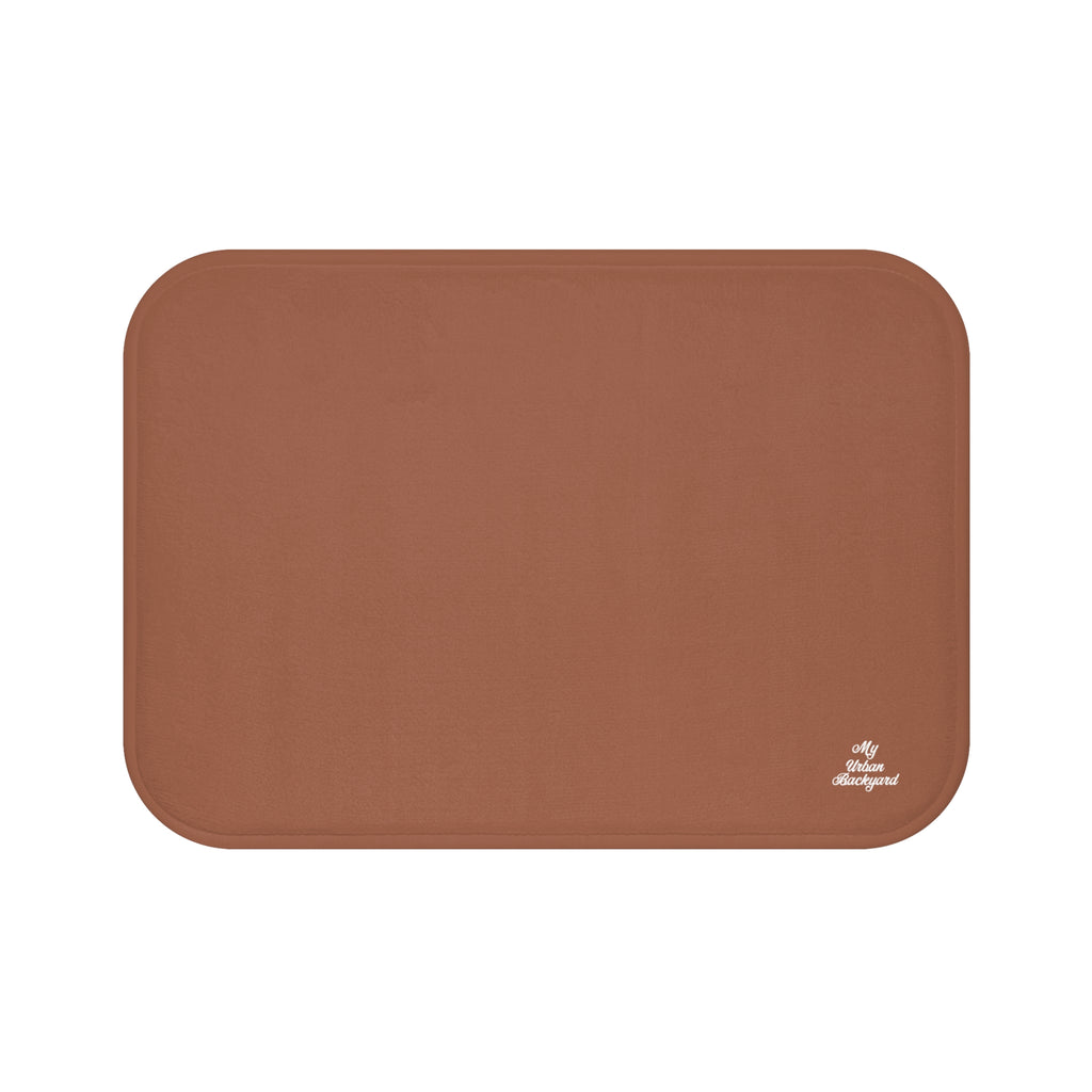 Terracotta Accent Color, Memory Foam Bath Mat - Cozy Bathroom Essential