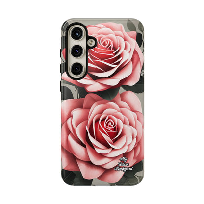 Pink Rose Flowers, Cell Phone Case - Apple, Samsung or Google Pixel