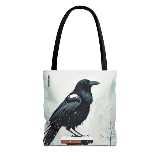 Winter Crow Tote Bag
