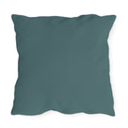 Simon Whiskerford, Faded Jade accent color, Cat Throw Pillow