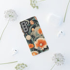Orange and White Flowers, Cell Phone Case - Apple, Samsung, Google Pixel