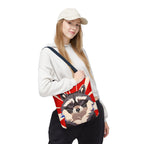Ziggy Starspaws, Raccoon Tote Bag with Cotton Handles For Everyday Use, 3 Sizes