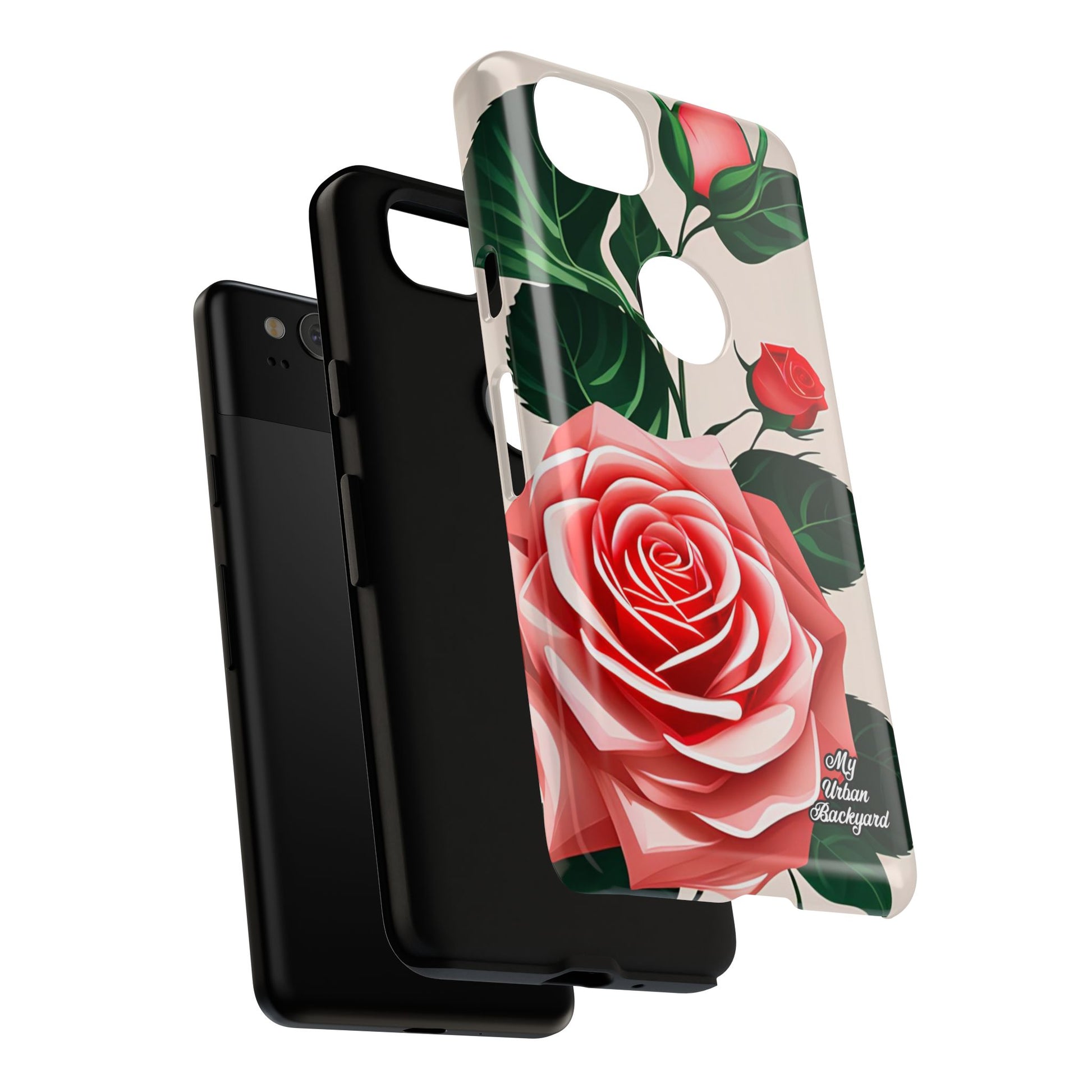Pink Rose Flowers, Cell Phone Case - Apple, Samsung, Google Pixel