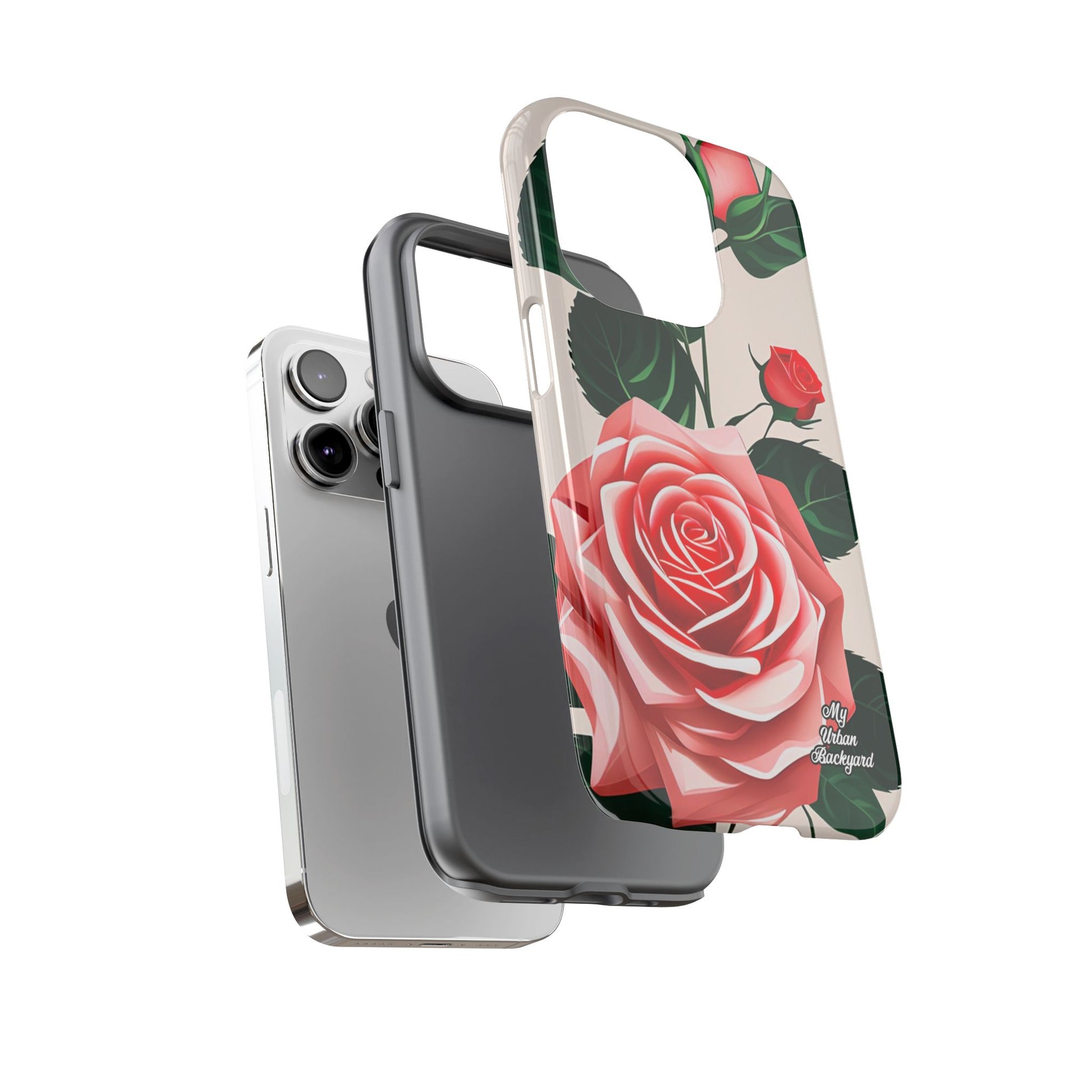 Pink Rose Flowers, Cell Phone Case - Apple, Samsung, Google Pixel