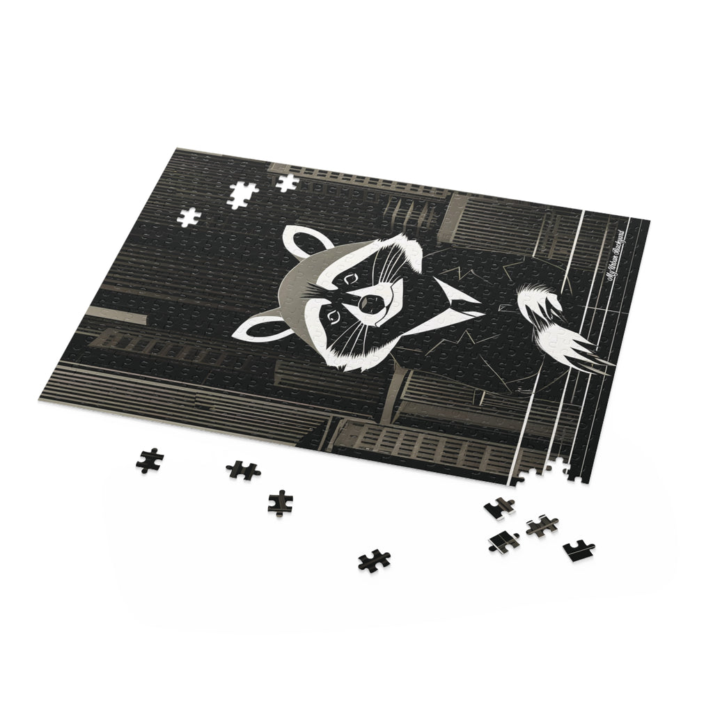 Oliver Nighteyes, Raccoon Jigsaw Puzzle, (120, 252, or 500-Piece)