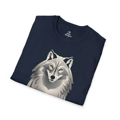 Gray Wolf, Soft 100% Cotton T-Shirt, Unisex, Short Sleeve, Classic Fit
