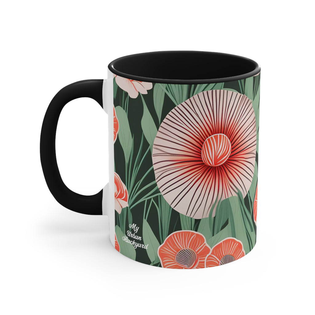 Art Deco Flowers, Ceramic Mug - Perfect for Coffee, Tea, and More!