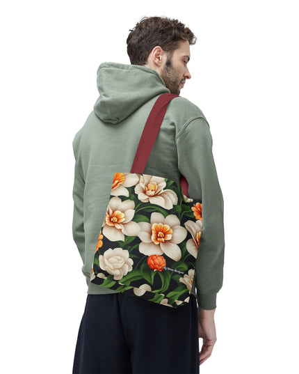 Pretty Flowers Tote Bag with Cotton Handles For Everyday Use, 3 Sizes