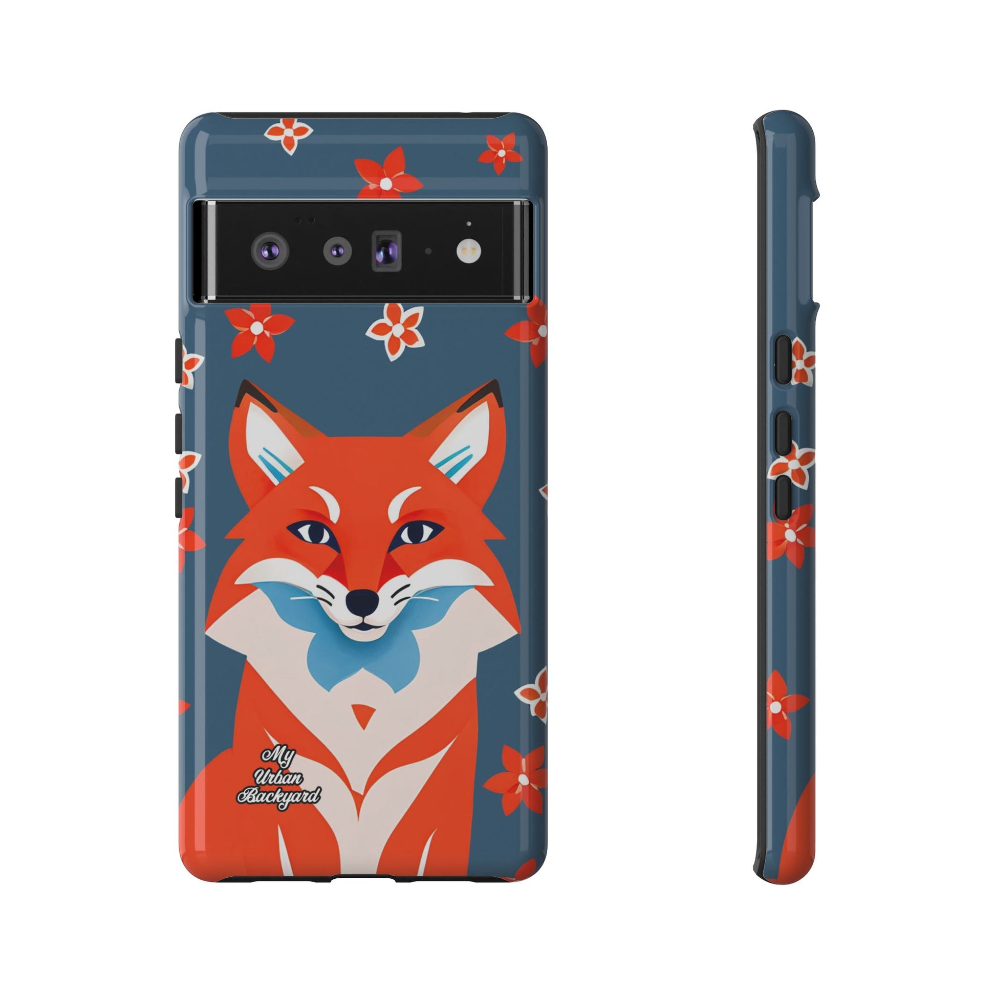 Fox with Flowers, Cell Phone Case - Apple, Samsung, Google Pixel