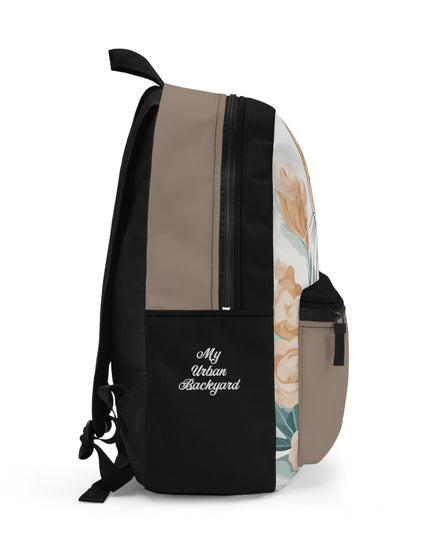 Green-Eyed Tabby Cat, Backpack with Computer Pocket and Padded Back