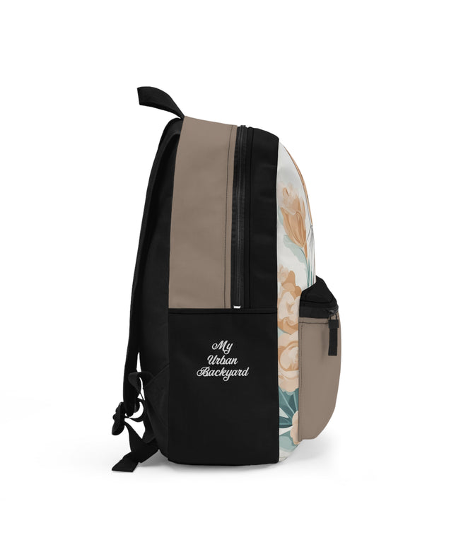 Green-Eyed Tabby Cat, Backpack with Computer Pocket and Padded Back