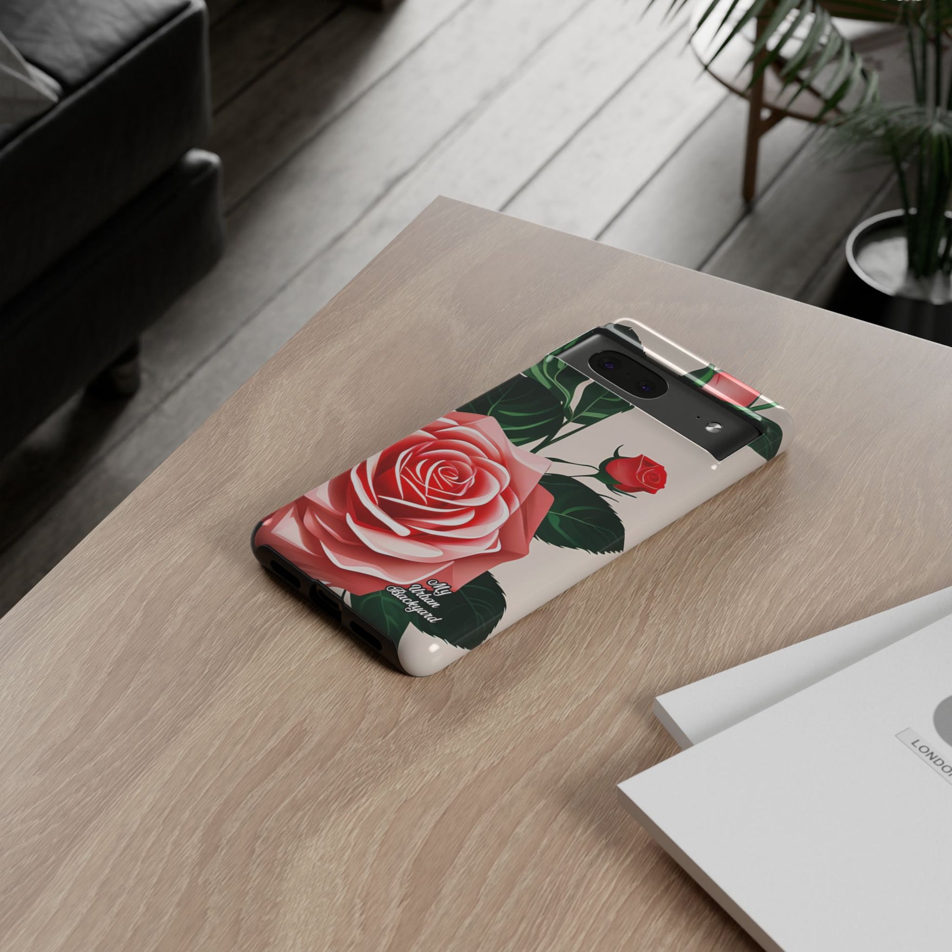 Pink Rose Flowers, Cell Phone Case - Apple, Samsung, Google Pixel