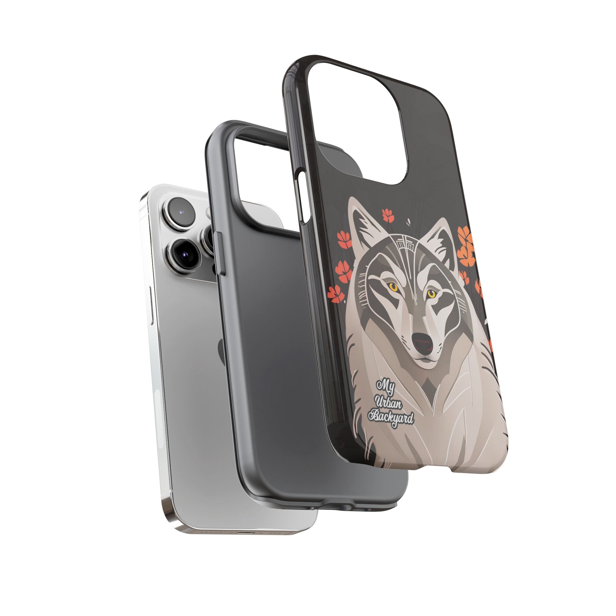 Art Deco Wolf, Cell Phone Case - Apple, Samsung, Google Pixel