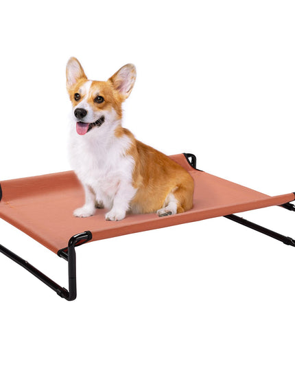 Veehoo Elevated Outdoor Dog Cot - Raised Small Dog Bed with Cooling Mesh, Anti-Slip Feet, Medium Size, CWC2201CP