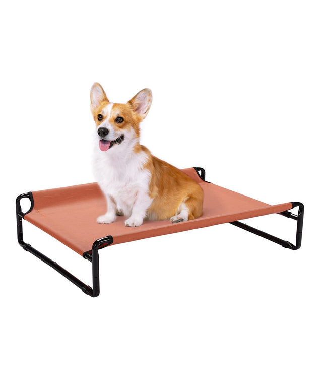 Veehoo Elevated Outdoor Dog Cot - Raised Small Dog Bed with Cooling Mesh, Anti-Slip Feet, Medium Size, CWC2201CP