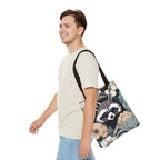 Rocco Pawsley, Raccoon Tote Bag with Cotton Handles For Everyday Use, 3 Sizes